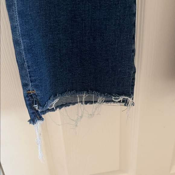 LOFT Dark Indigo Cropped Straight Jeans - Picture 2 of 8